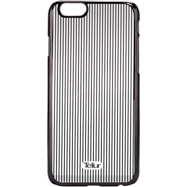 Husa de protectie Tellur Cover Hardcase Vertical Stripes pentru iPhone 6/6s, Black