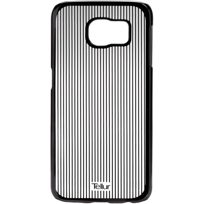 Husa de protectie Tellur Cover Hardcase pentru Samsung S6, Vertical Stripes, Negru