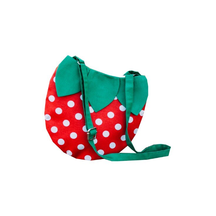 Geanta Capsunica, Atelier Diversis, buline albe