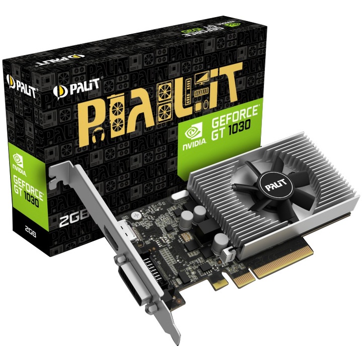 Placa video Palit GeForce® GT 1030, 2GB DDR4, 64-bit