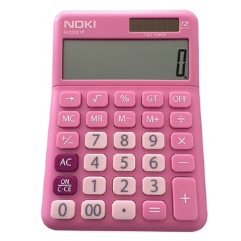 Calculator de Birou Noki HCS001, Roz, 12 Digits Calculator de Birou Noki HCS001, Roz, 12 Digits