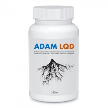 Biostimulator de inradacinare, cu carbon organic, pentru rasaduri, butasi si arbusti fructiferi Adam LQD, 0.25 L Biostimulator de inradacinare, cu carbon organic, pentru rasaduri, butasi si arbusti fructiferi Adam LQD, 0.25 L