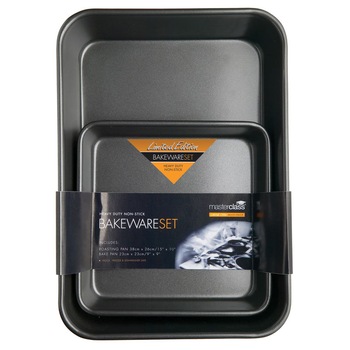 Set 2 tavi pentru cuptor Kitchen Craft, strat dublu antiadeziv Set 2 tavi pentru cuptor Kitchen Craft, strat dublu antiadeziv