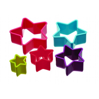 Set 5 forme prajituri Kitchen Craft, stelute Set 5 forme prajituri Kitchen Craft, stelute