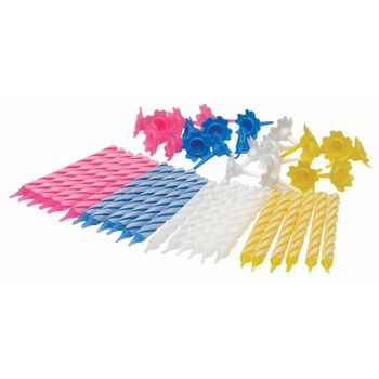 Set 24 lumanari si suporturi, festive, Kitchen Craft Set 24 lumanari si suporturi, festive, Kitchen Craft