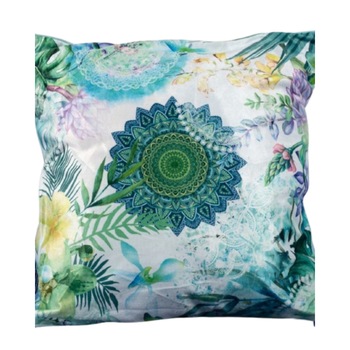 Perna Decorativa 50x50 cm, Puf siliconic si Catifea, Multicolor, Z08-05 Perna Decorativa 50x50 cm, Puf siliconic si Catifea, Multicolor, Z08-05