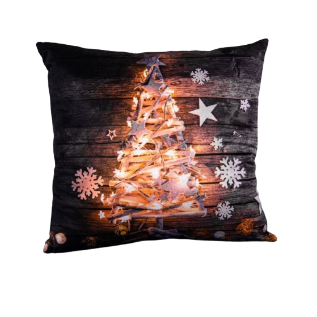 Perna Decorativa 50x50 cm, Puf siliconic si Catifea, Multicolor, Z08-07