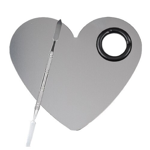 Paleta mixare machiaj din inox, PRO, 01