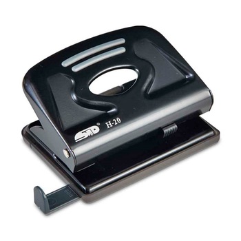 Perforator Metalic Noki H-20, Capacitate 20 Coli, Negru Perforator Metalic Noki H-20, Capacitate 20 Coli, Negru