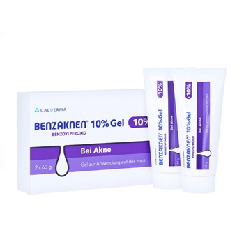 Benzaknen Gel, Galderma, Anti-Acnee, 10% peroxid benzoil, 2 x 60g Benzaknen Gel, Galderma, Anti-Acnee, 10% peroxid benzoil, 2 x 60g