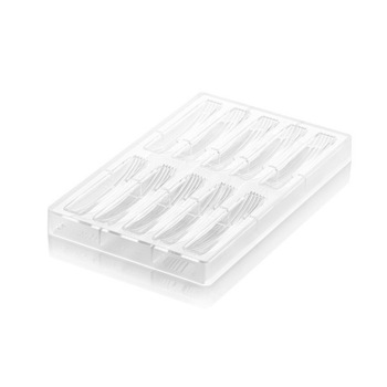 Forma tritan pentru ciocolata, Riga B, 10 batoane de 11.9 x1 .8 x 1.7 cm Forma tritan pentru ciocolata, Riga B, 10 batoane de 11.9 x1 .8 x 1.7 cm