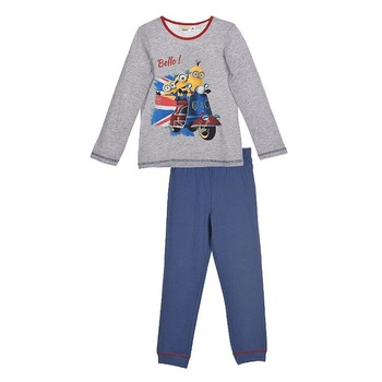 Pijama bumbac, Bello Minion, gri Pijama bumbac, Bello Minion, gri
