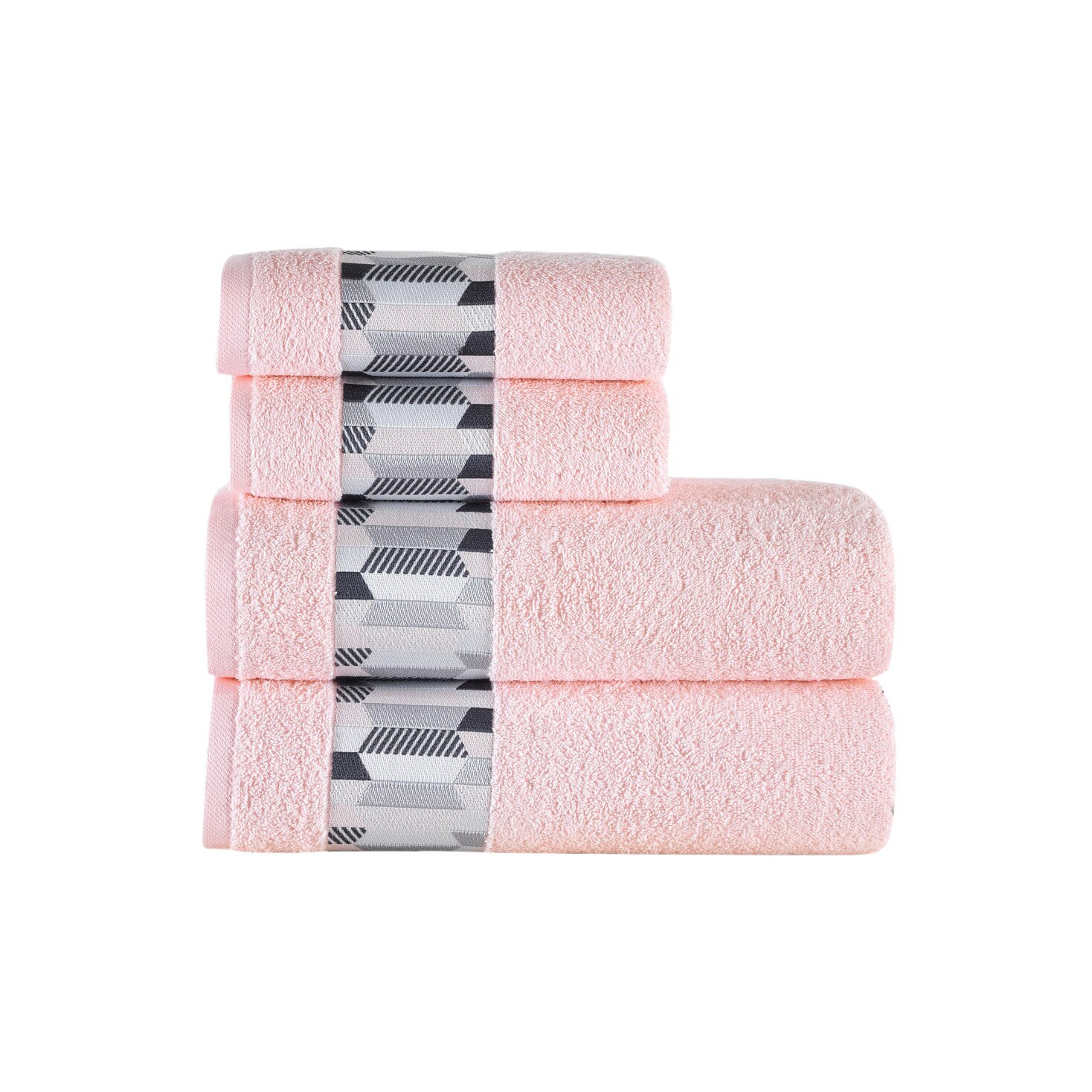 Set 4 prosoape, Bedora, Powder, 100% bumbac, 420 gsm