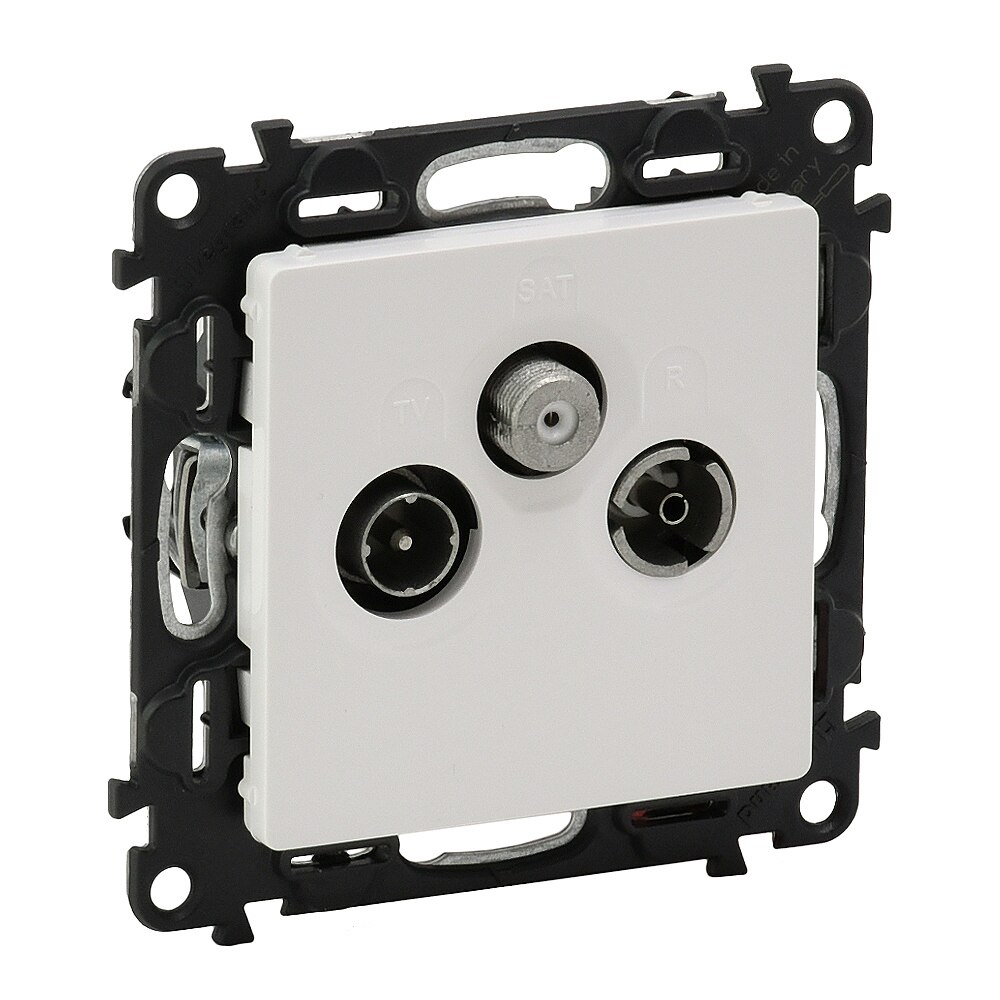 Priza TV-R-SAT de capat alb Valena life 753164