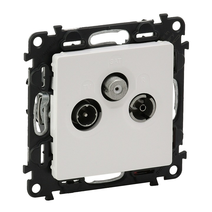 Бял край TV-R-SAT контакт Valena life 753164