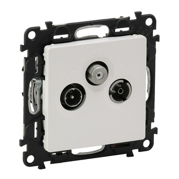 Priza TV-R-SAT de capat alb Valena life 753164 Priza TV-R-SAT de capat alb Valena life 753164