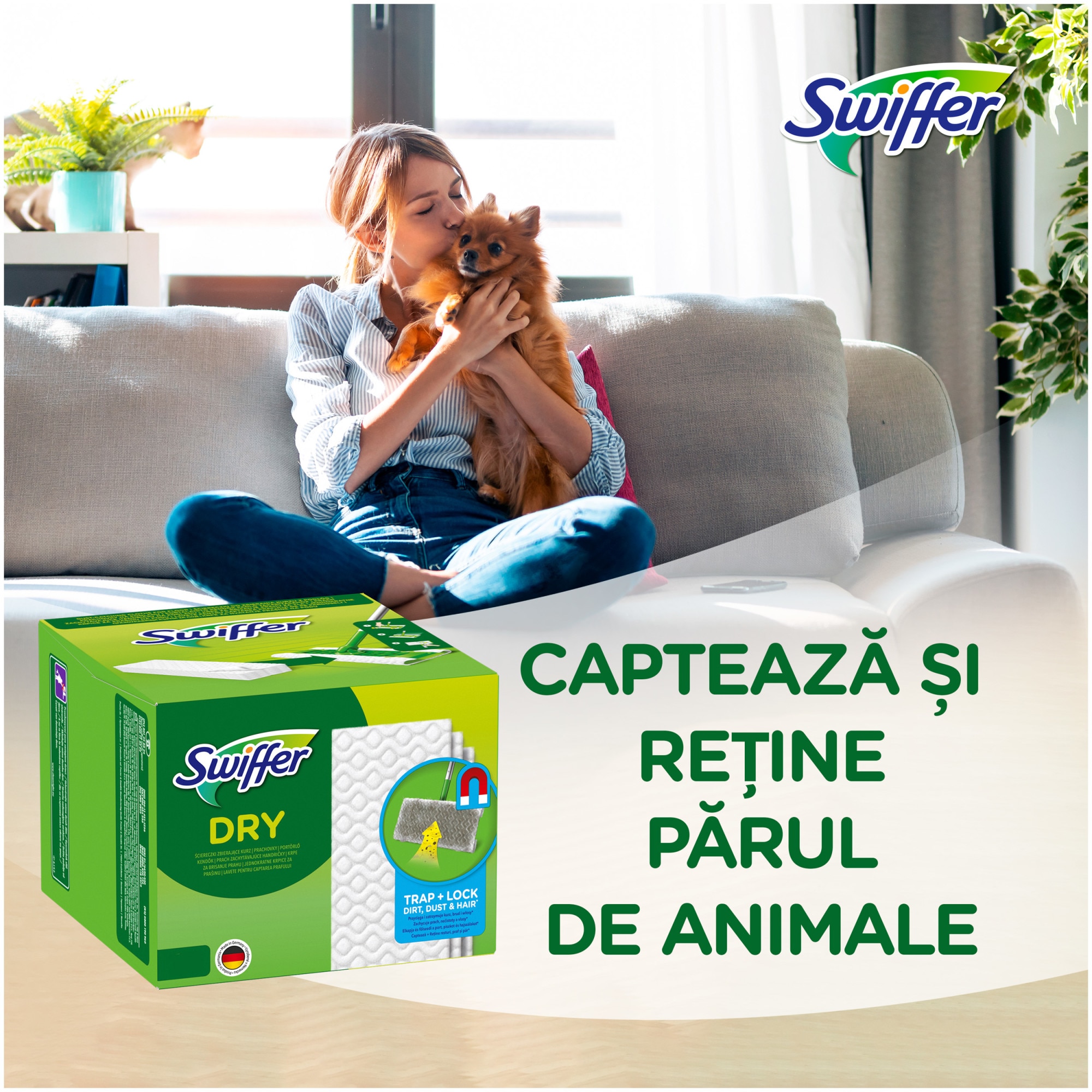 Rezerve lavete uscate pentru pardoseala Swiffer Sweeper, 72 buc 