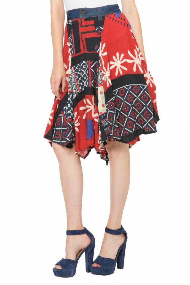 Fusta Desigual 61f27c3, Multicolor, 38