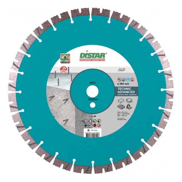 Disc diamantat Technic Advanced 300mm 1A1RSS/C3 300x3,0x15x25,4 Beton, pavaj