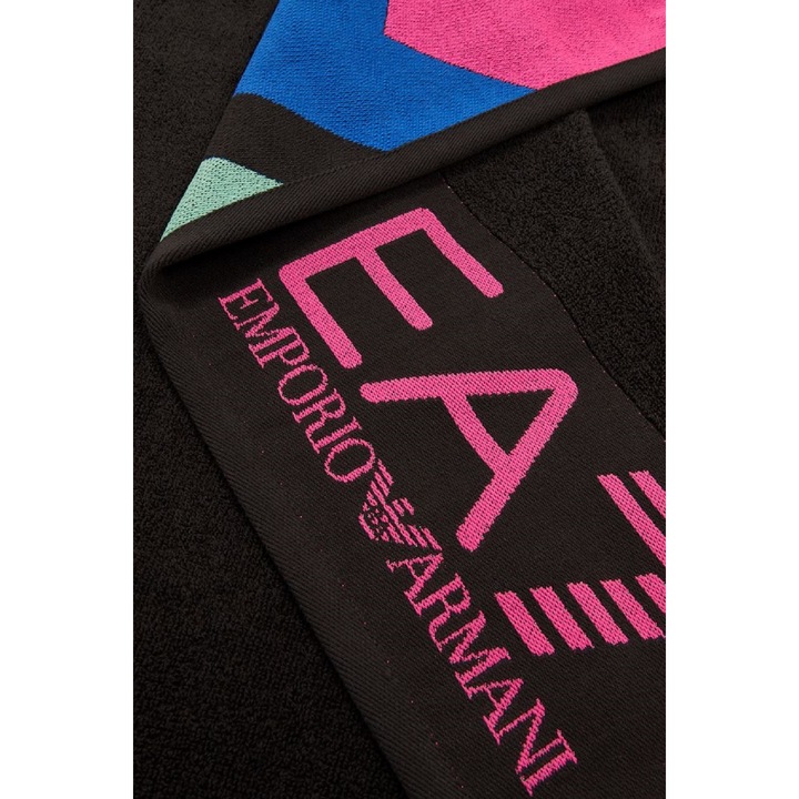 Плажна кърпа EA7 EMPORIO ARMANI, Черна