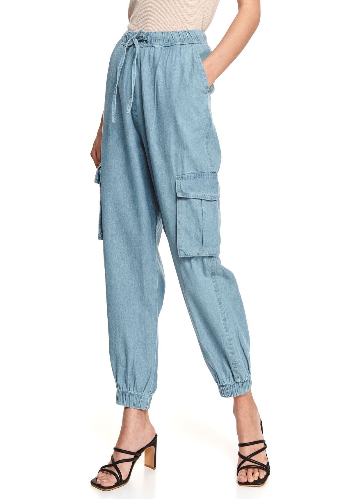 Pantaloni femei, TOP SECRET, DSP0196, Albastru