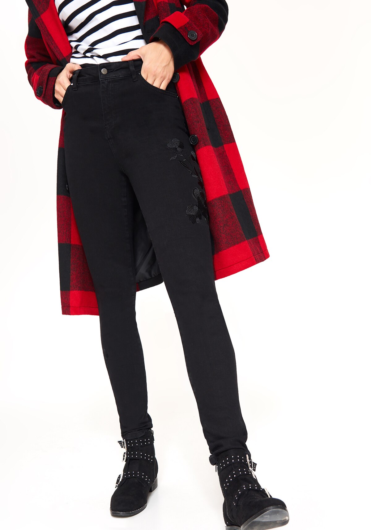 Pantaloni femei, TOP SECRET, SSP3051, Negru