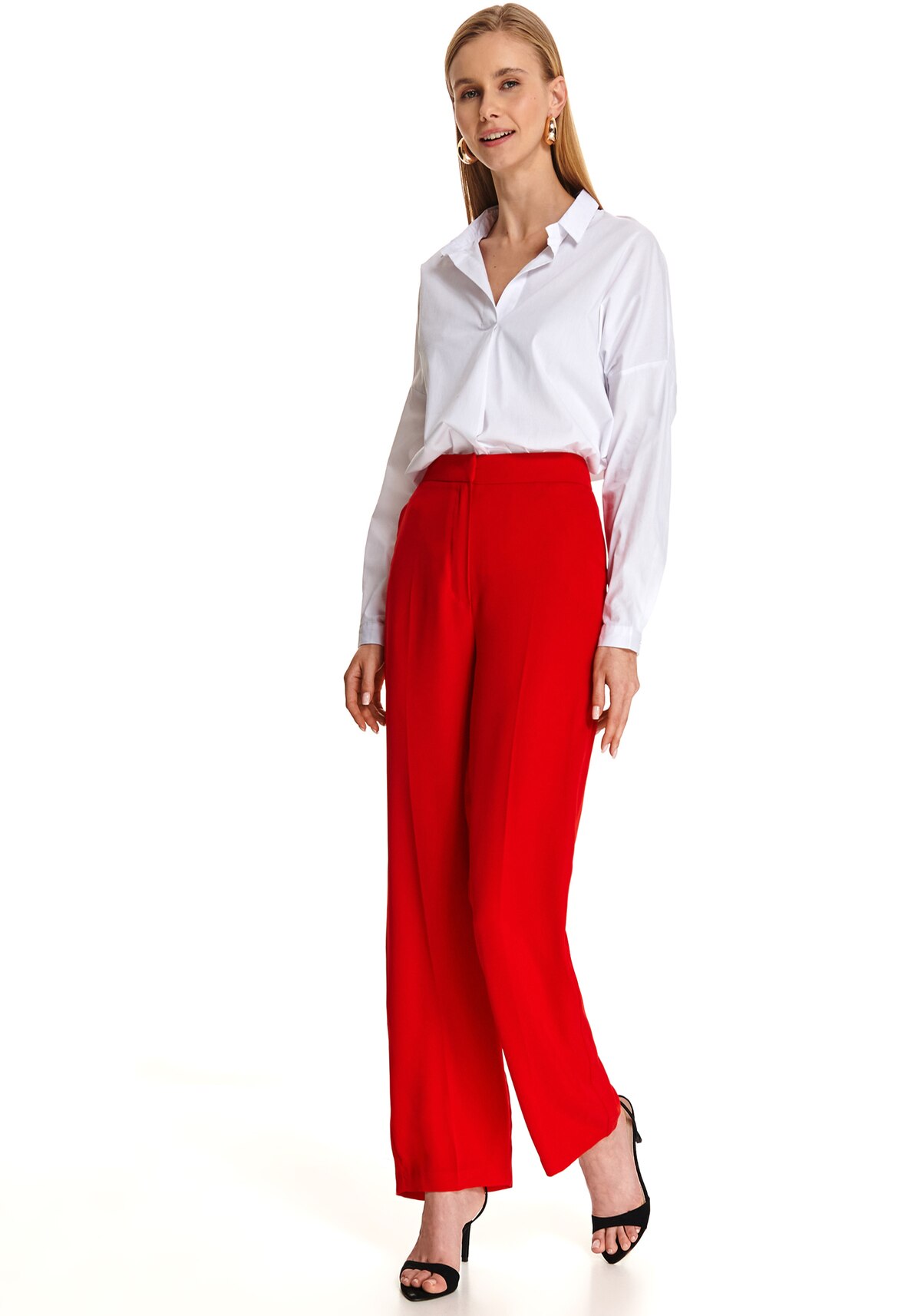 Pantaloni femei, TOP SECRET, SSP3053, Rosu