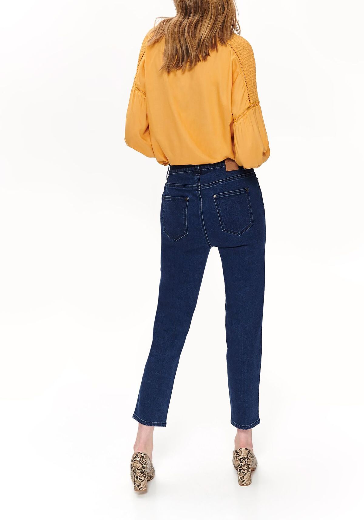 Pantaloni femei, TOP SECRET, SSP3130, Albastru inchis, 34