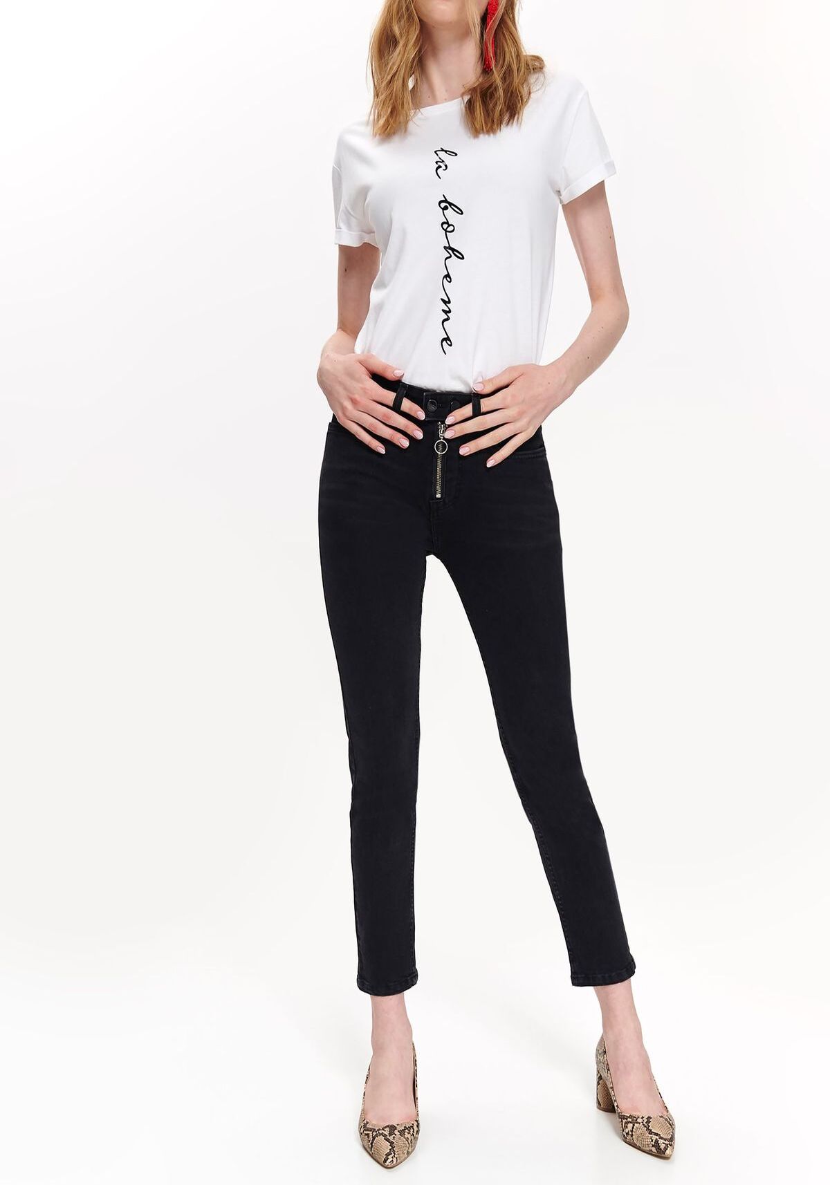 Pantaloni femei, TOP SECRET, SSP3148, Negru, 34