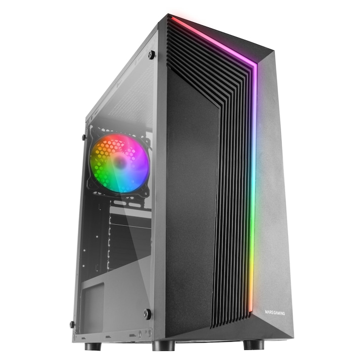 Настолен компютър Gaming GRT RGB с процесор Intel Core i5-14400F до 4.7Ghz, 16GB DDR5, 1TB SSD M.2, GeForce RTX 3050 6GB GDDR6