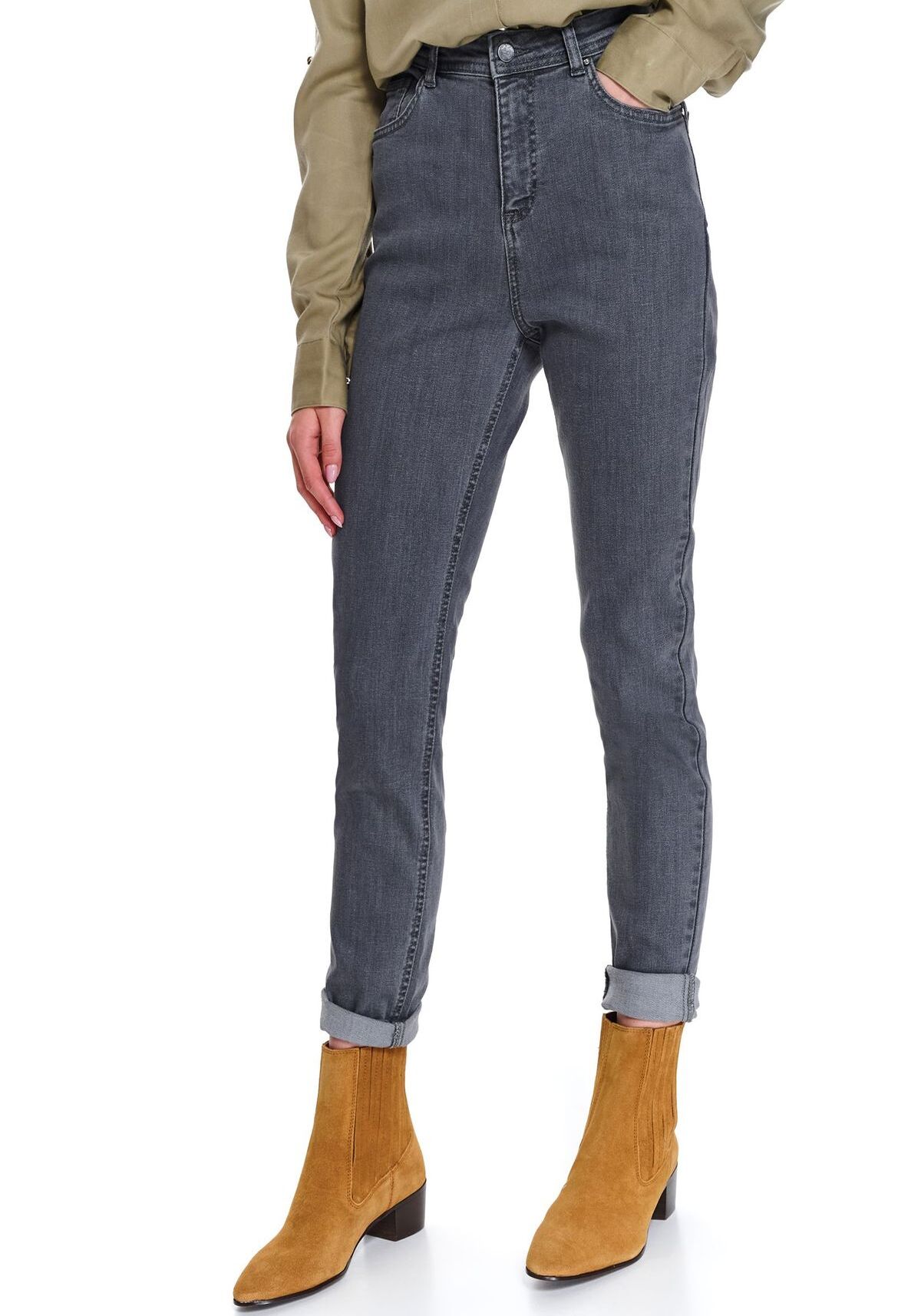Pantaloni femei, TOP SECRET, SSP3462, Gri