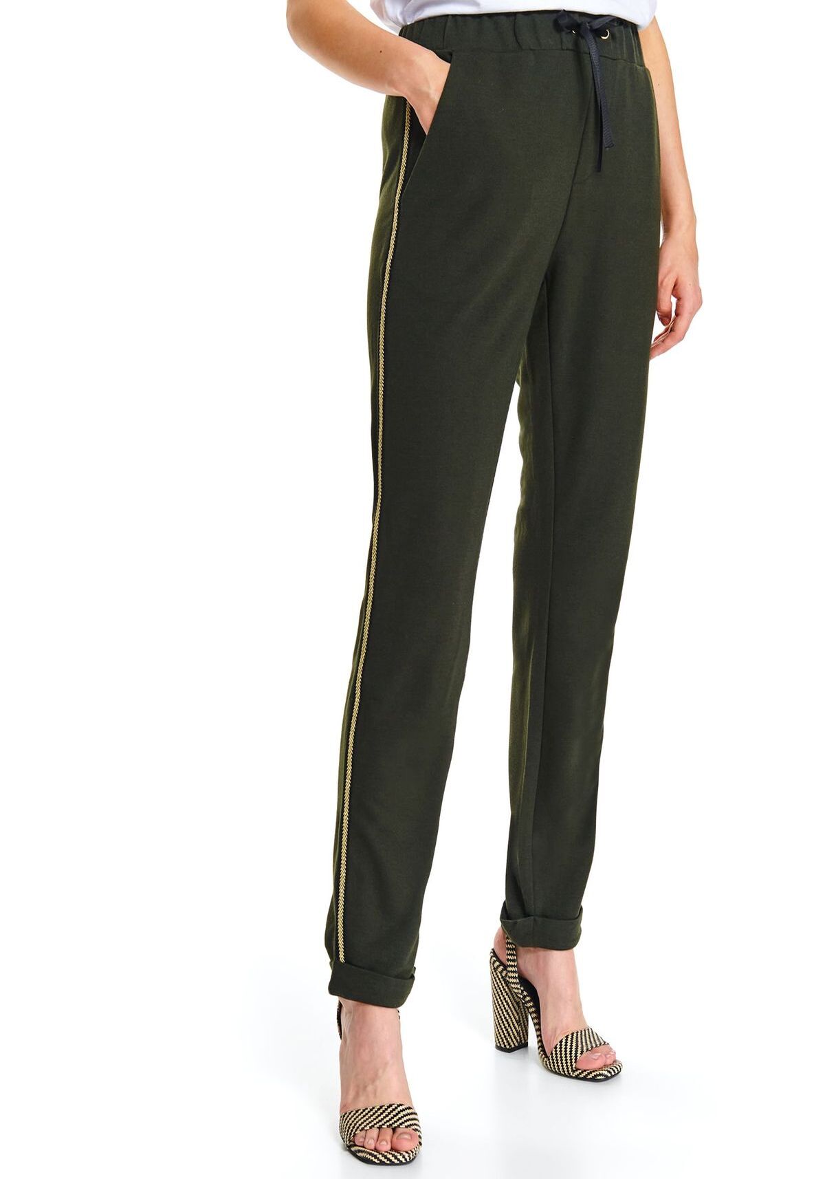 Pantaloni femei, TOP SECRET, SSP3504, Verde