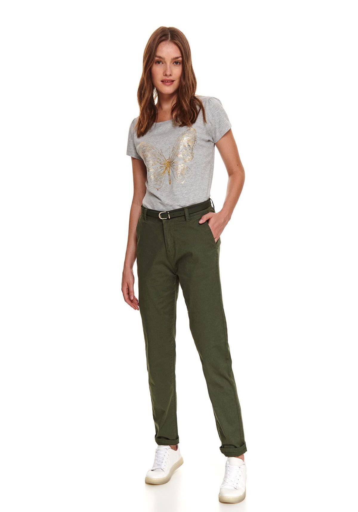 Pantaloni femei, TOP SECRET, SSP3576, Verde