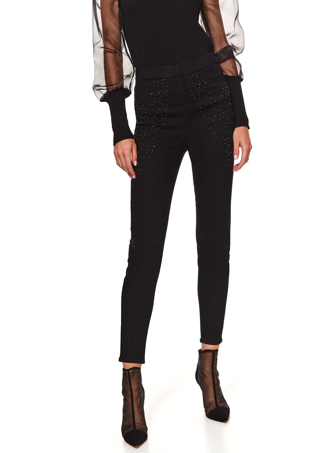 Pantaloni femei, TOP SECRET, SSP3623, Negru