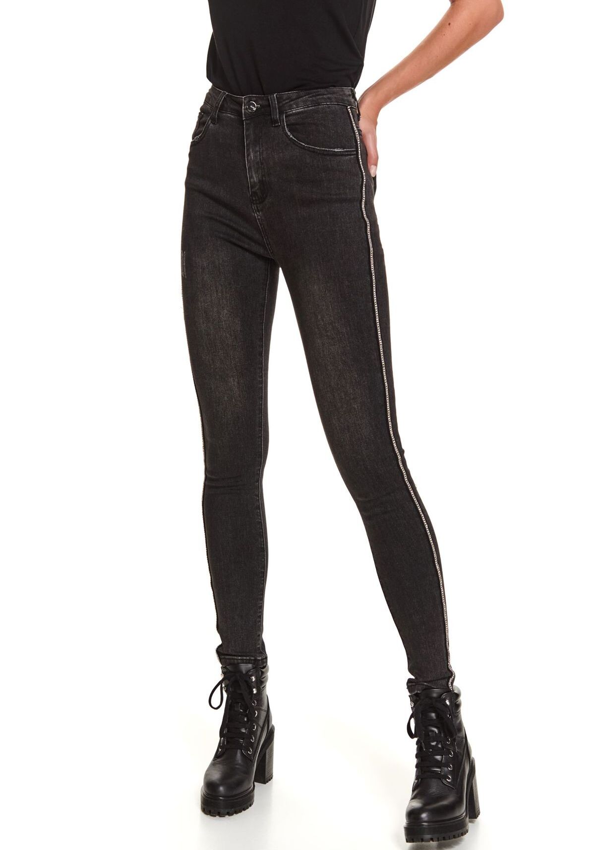 Pantaloni femei, TOP SECRET, SSP3642, Negru