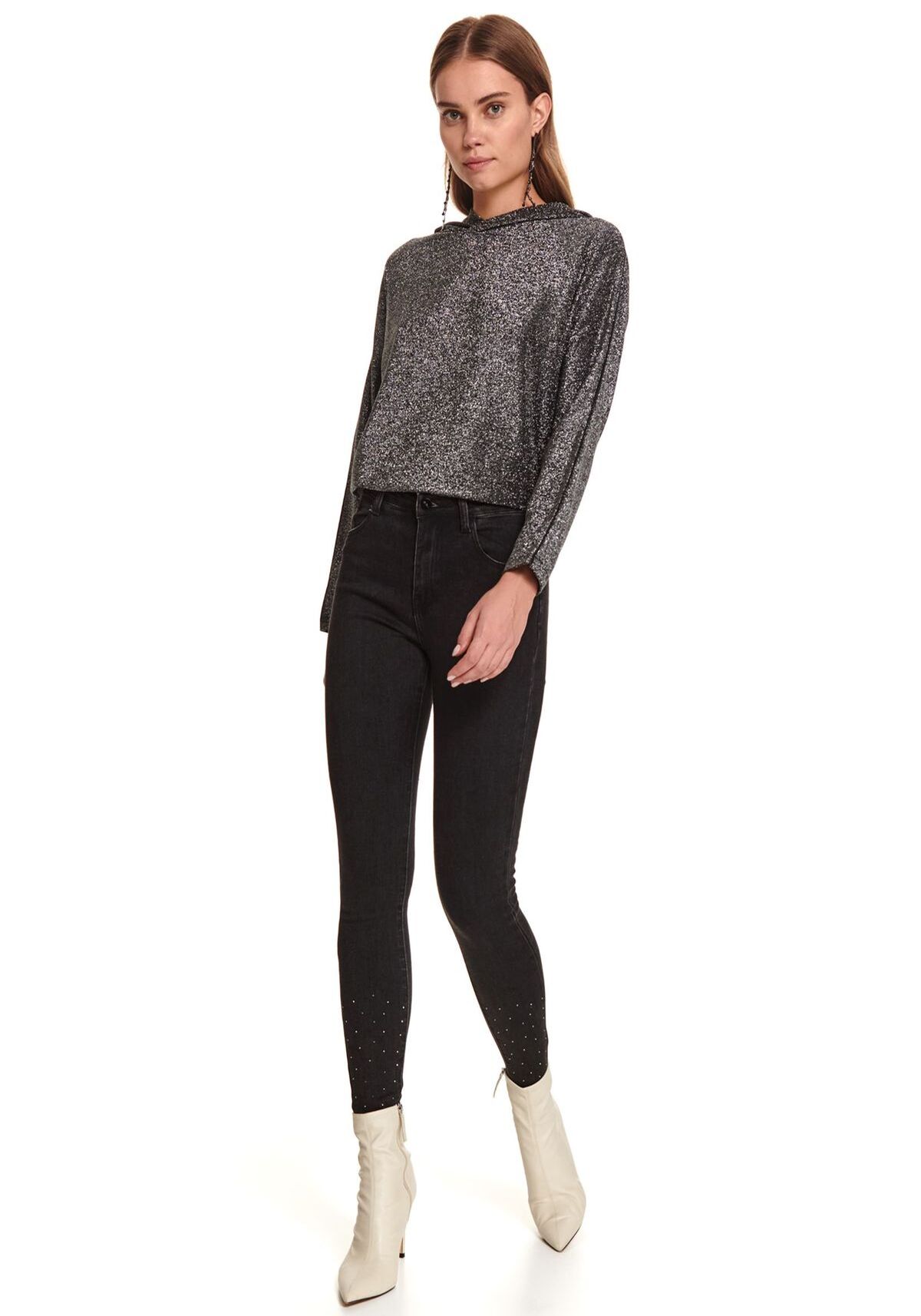 Pantaloni femei, TOP SECRET, SSP3643, Negru
