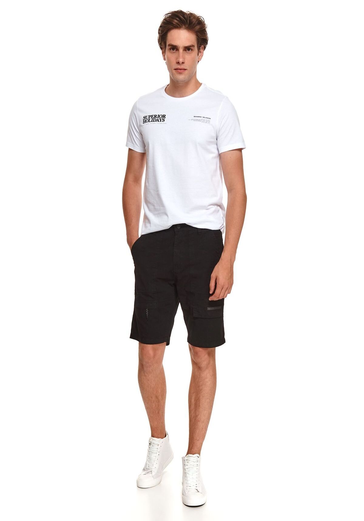 Pantaloni scurti barbati, TOP SECRET, SSZ1149, Negru