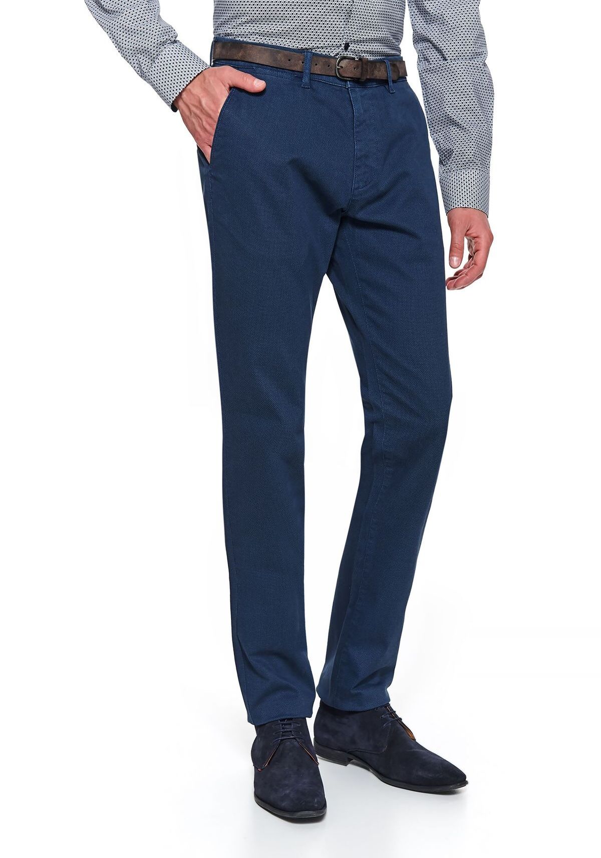 Pantaloni barbati, TOP SECRET, SSP3413, Albastru inchis