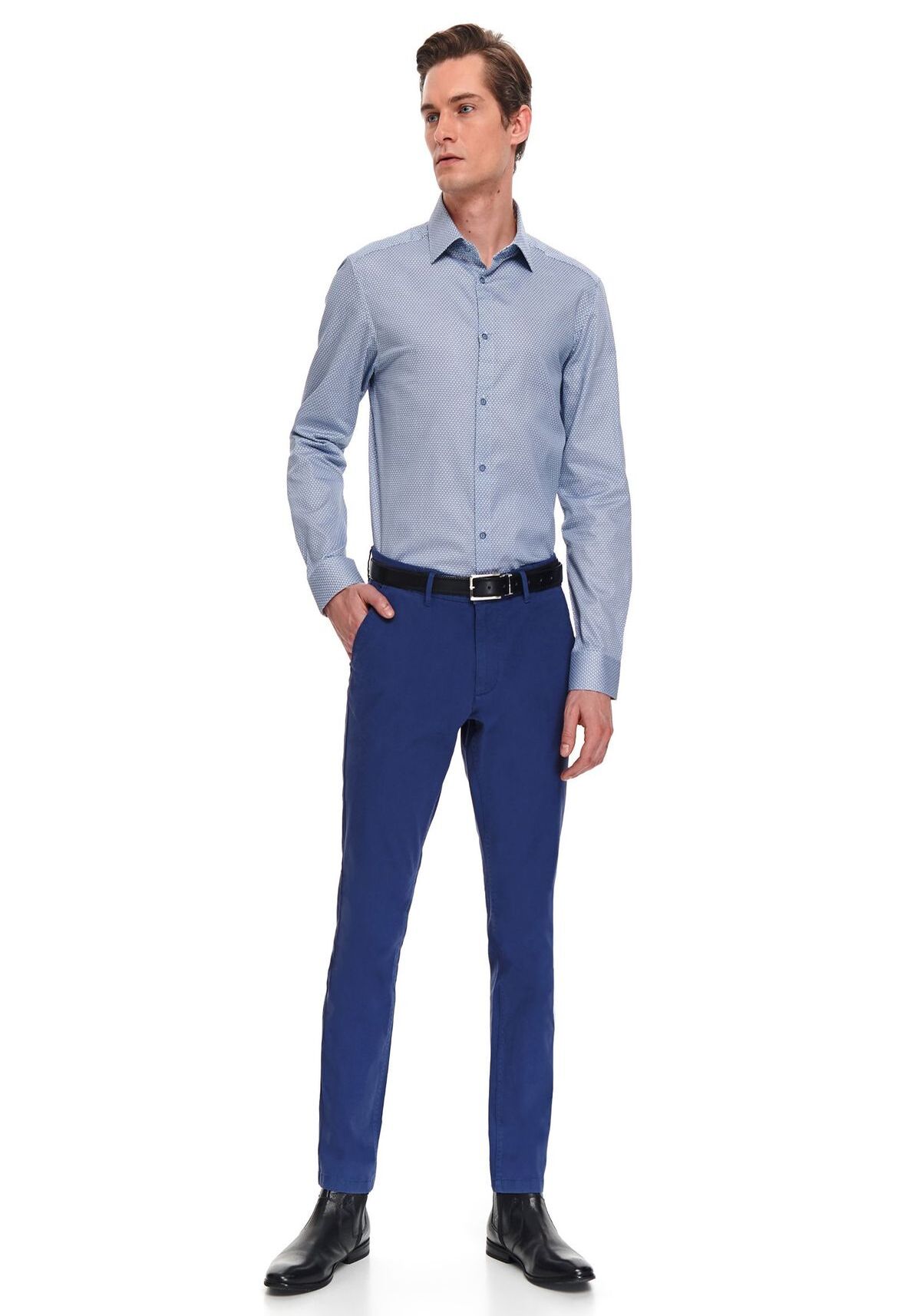 Pantaloni barbati, TOP SECRET, SSP3448, Albastru