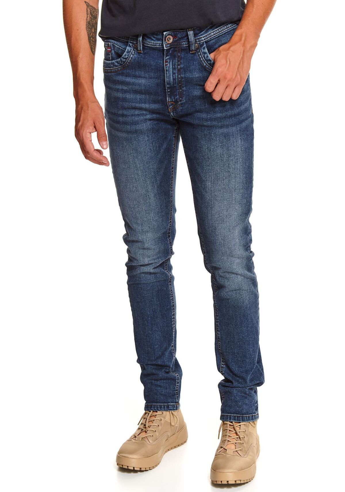 Pantaloni barbati, TOP SECRET, SSP3605, Albastru