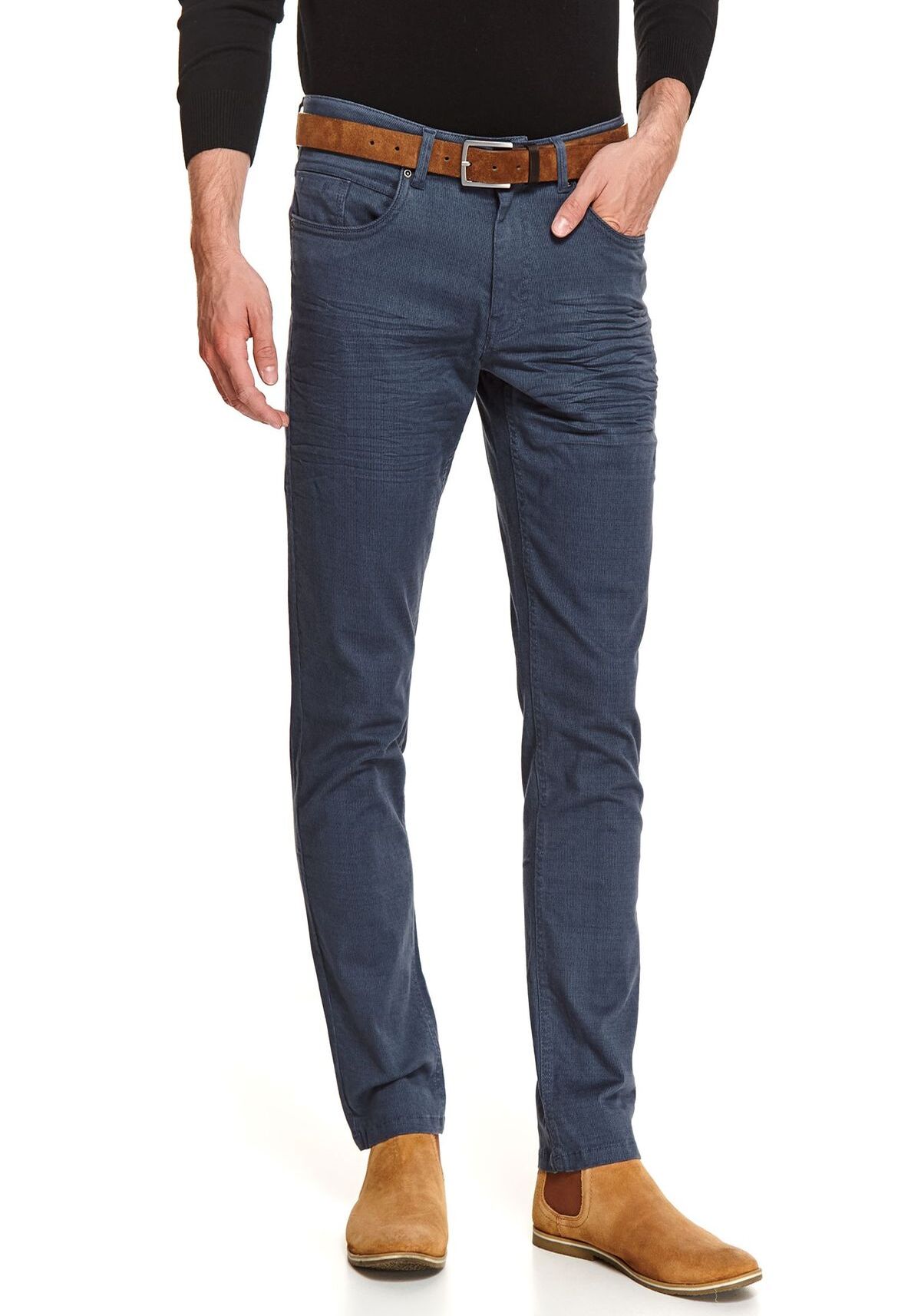 Pantaloni barbati, TOP SECRET, SSP3615, Albastru