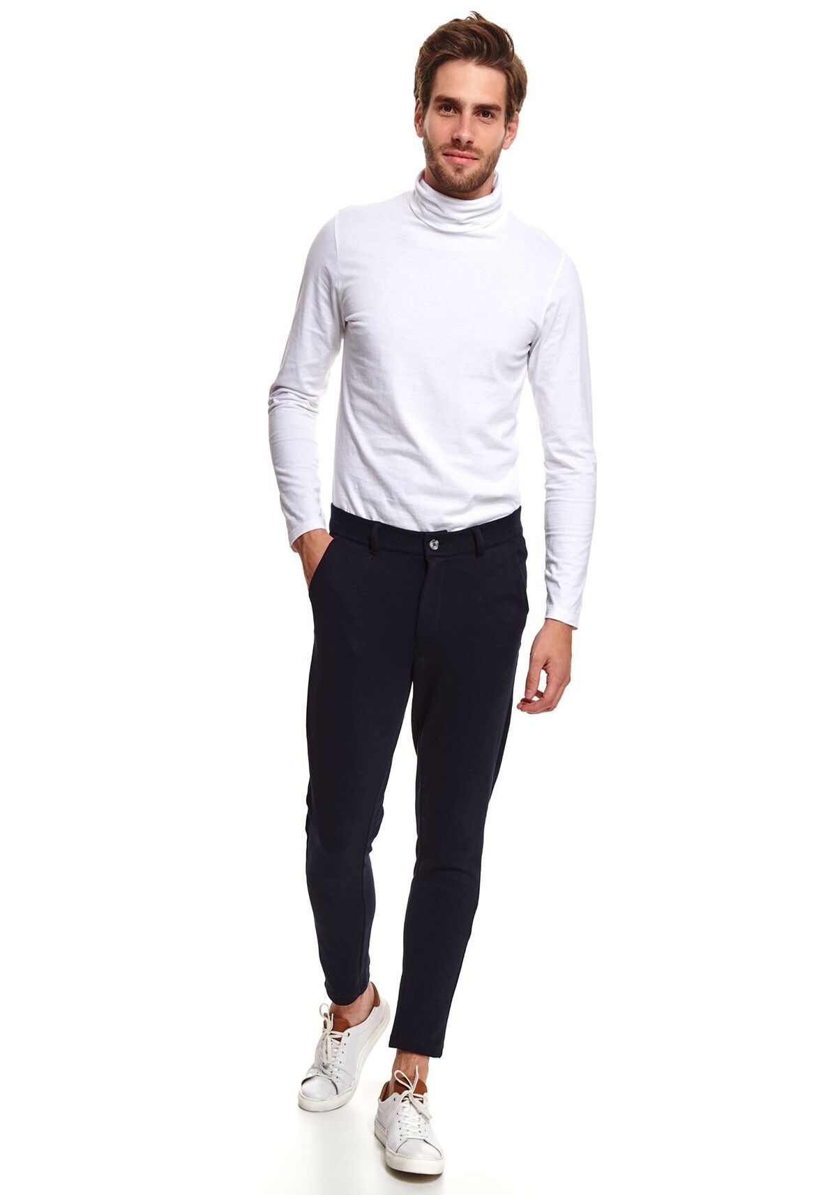 Pantaloni barbati, TOP SECRET, SSP3677, Albastru inchis