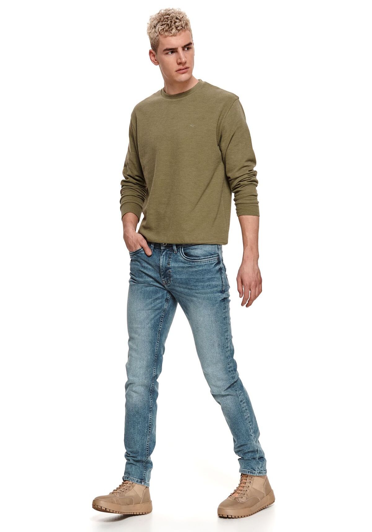 Pantaloni barbati, TOP SECRET, SSP3716, Albastru, 33-32 EU