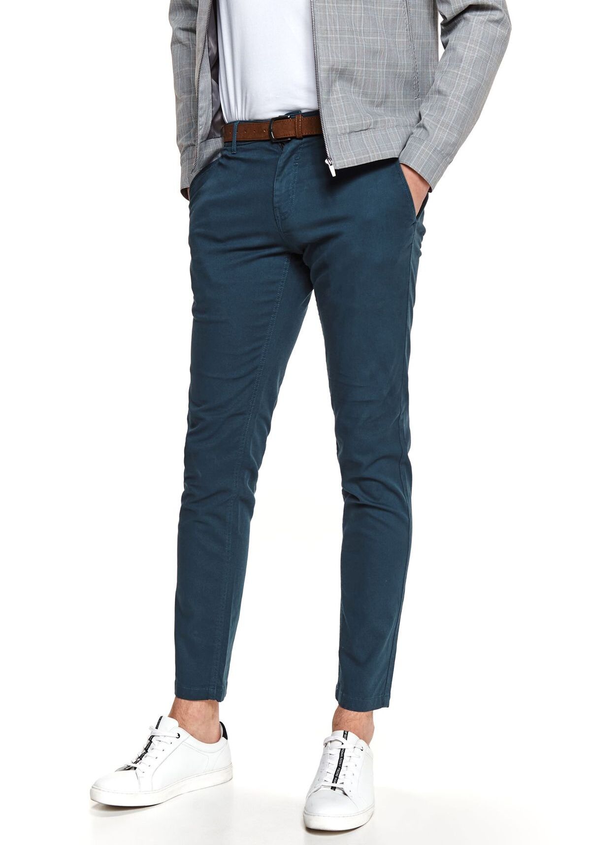 Pantaloni barbati, TOP SECRET, SSP3737, Albastru inchis