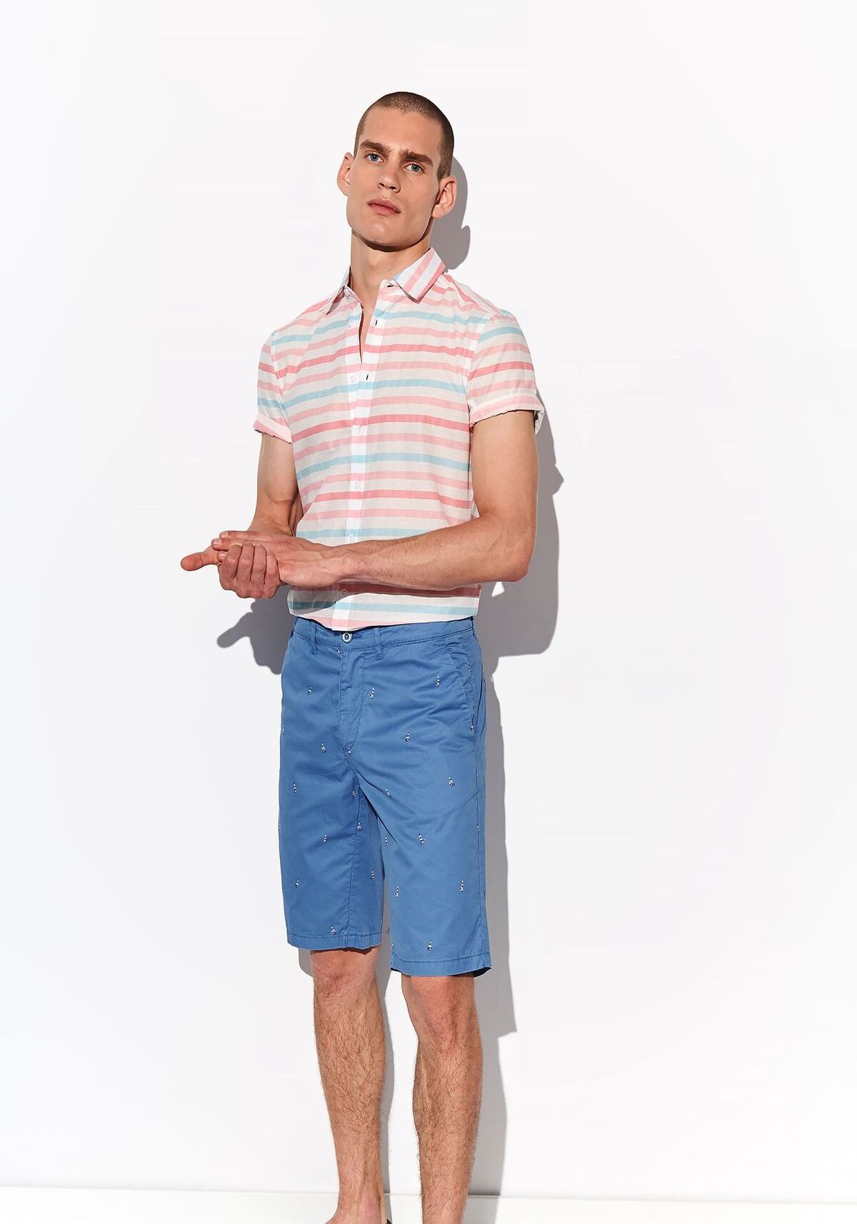 Pantaloni scurti barbati, TOP SECRET, SSZ0966, Albastru