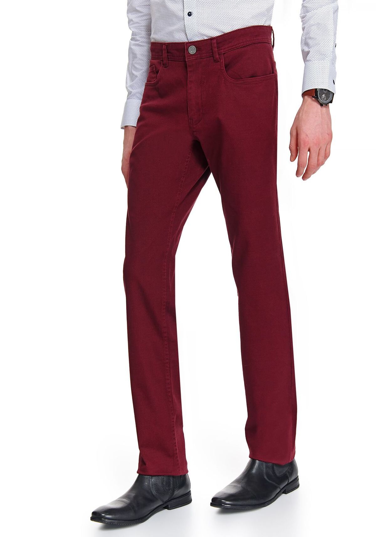 Pantaloni barbati, TOP SECRET, SSP3441, Rosu