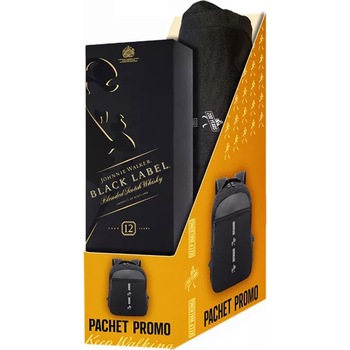 Pachet Whisky Johnnie Walker Black 0.7L + Rucsac Pachet Whisky Johnnie Walker Black 0.7L + Rucsac