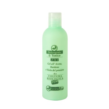 Demachiant si Tonic 2 In 1 Bio cu Ovaz, Brusture si Pansea 250 ml - ARDES COSMETICI Demachiant si Tonic 2 In 1 Bio cu Ovaz, Brusture si Pansea 250 ml - ARDES COSMETICI