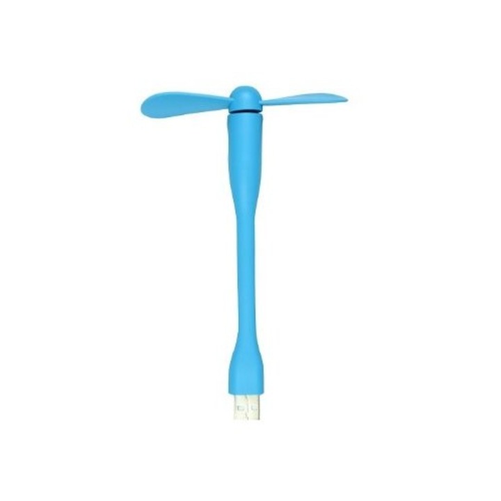 Hajlítható USB ventilátor- kék