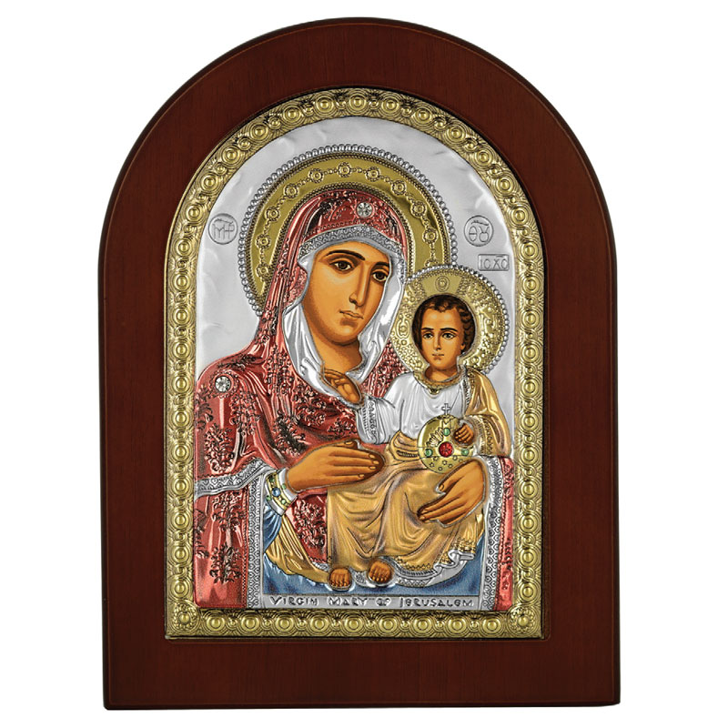 Icoana Maica Domnului de la Ierusalim 10x14cm Auriu Color ClassGifts